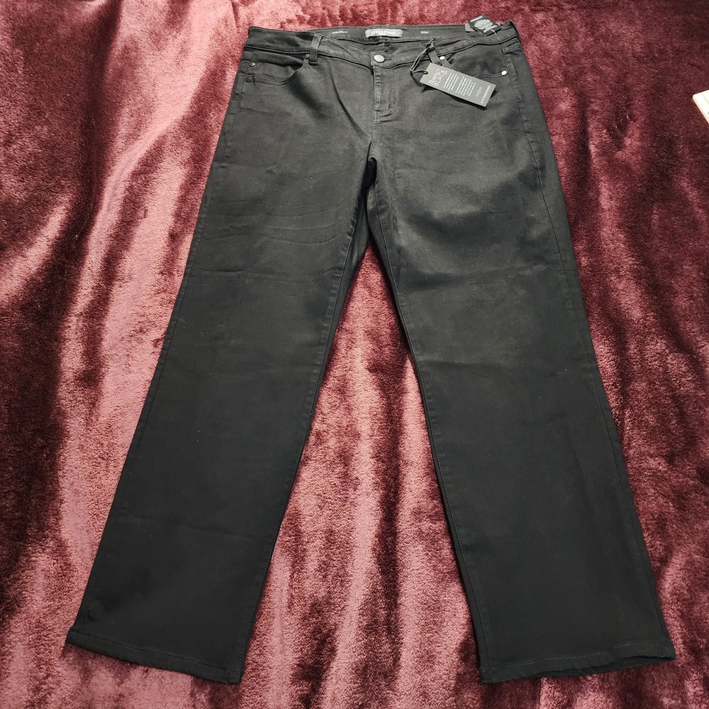Liverpool Los Angeles The Straight Jeans Black Rinse 20W LY3000RX New